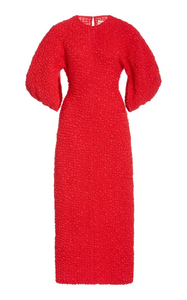 Moda Operandi Mara Hoffman Freya Puffed-sleeve Cloque Dress