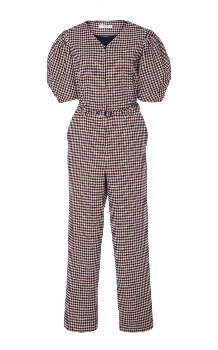 Sea Puff Sleeve Straight Leg Jumpsuit