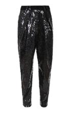 Balmain High-waisted Sequined Tapered Pants