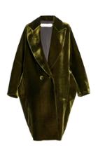 Moda Operandi Unttld Vasili Oversized Velvet Double-breasted Cocoon Coat