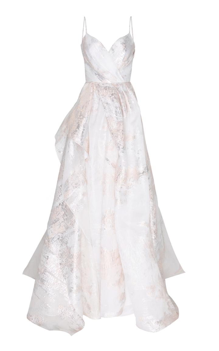 Burnett New York Pink Pearl Evening Gown