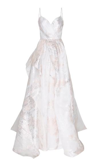 Burnett New York Pink Pearl Evening Gown