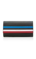 Givenchy Pandora Striped Textured-leather Wallet