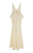 Brock Collection Lace Peplum Cotton-blend Gown