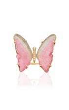 Jacquie Aiche Medium Pink Tourmaline Butterfly Ring