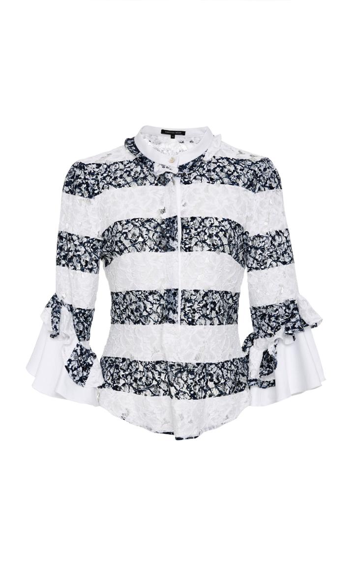 Marissa Webb Trenton Lace Stripe Shirt