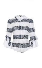 Marissa Webb Trenton Lace Stripe Shirt