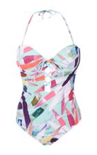 Mara Hoffman Lace-up Printed Swimsuit
