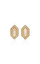 Azlee N/s 18k Yellow Gold Diamond Earrings