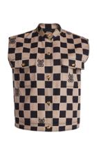 Moda Operandi Giambattista Valli Chess Cotton Top