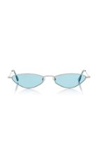 Andy Wolf Eyewear Eliza Sun Oval-frame Metal Sunglasses