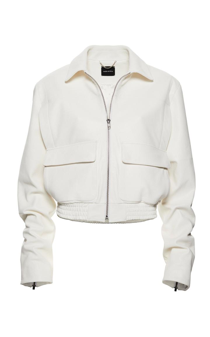 Magda Butrym Quebec Leather Bomber Jacket