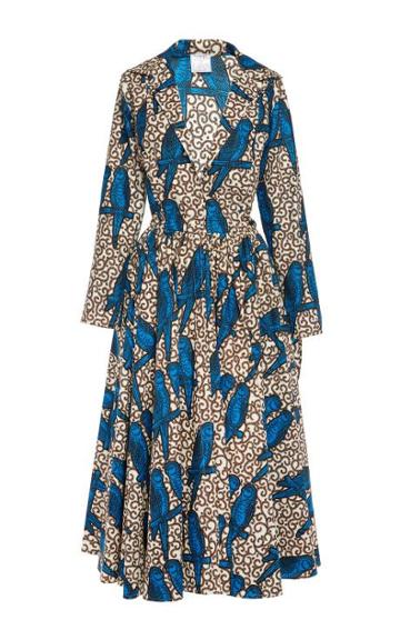 Stella Jean Parrot-print Cotton Shirtdress
