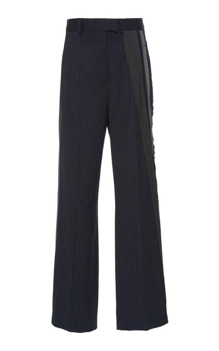 Sportmax Fumana Pinstriped Wool-blend Pants
