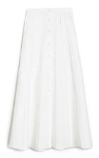 Moda Operandi Brock Collection Sonia Pleated Cotton-linen Maxi Skirt