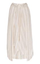 Significant Other Phoenix Striped Assymetrical Midi Skirt