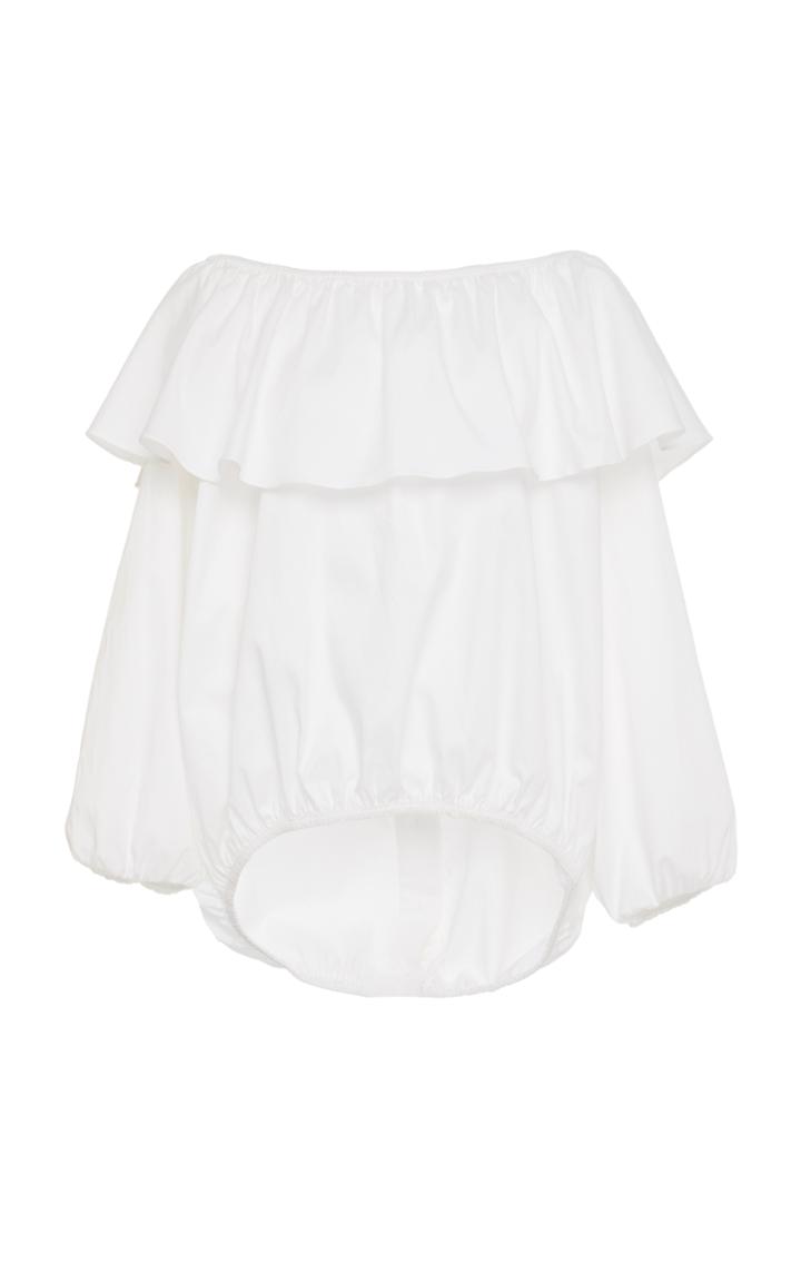 Amber Sakai Off The Shoulder Ruffle Top