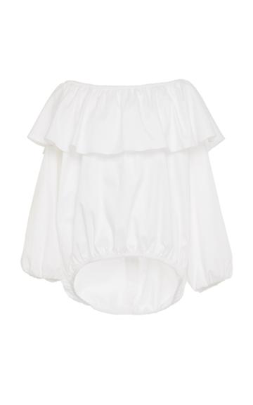 Amber Sakai Off The Shoulder Ruffle Top