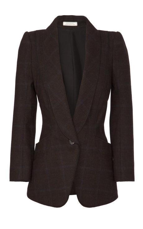 Nina Ricci Plaid Harris Tweed Blazer