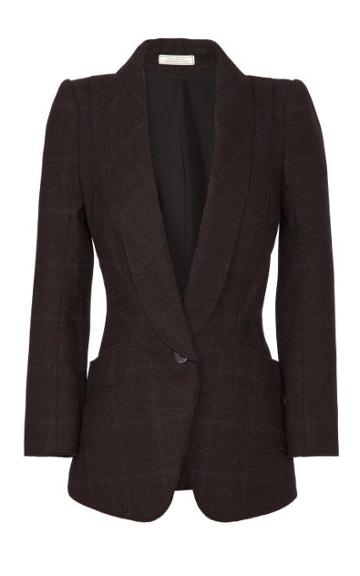 Nina Ricci Plaid Harris Tweed Blazer