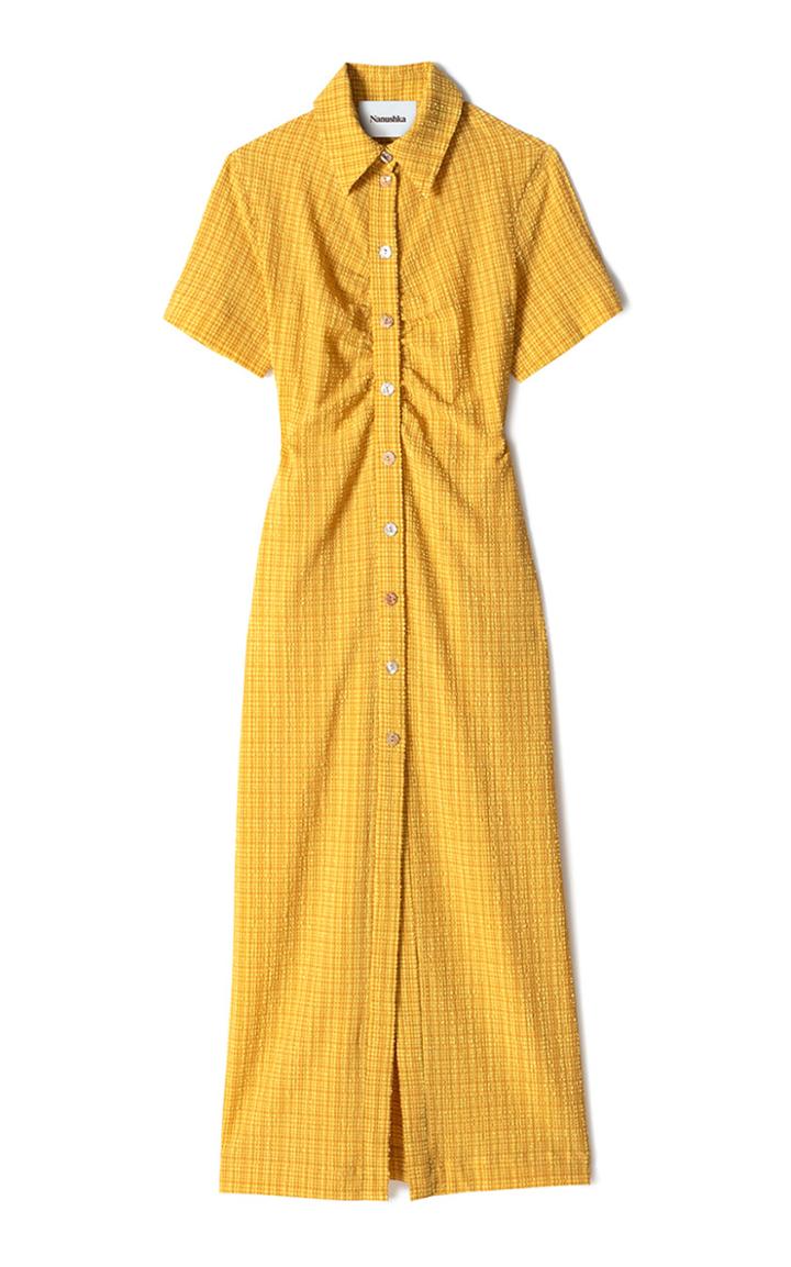 Moda Operandi Nanushka Sabri Cotton Shirt Dress