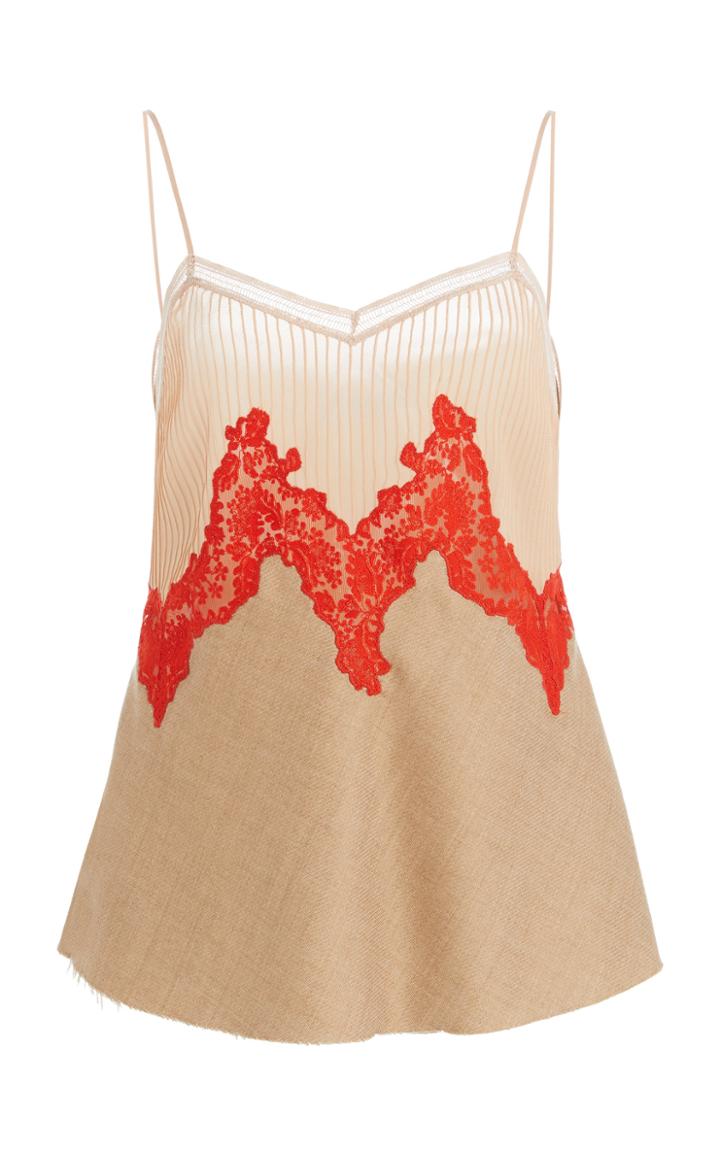 Moda Operandi Gabriela Hearst Smith Lace-trimmed Silk-cashmere Camisole