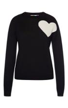 Msgm Heart Intarsia Pullover Sweater