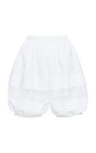 Moda Operandi Dolce & Gabbana Lace-detailed Poplin Shorts