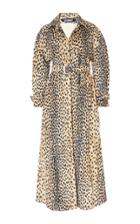 Jacquemus Long Animal-print Belted Trench Coat