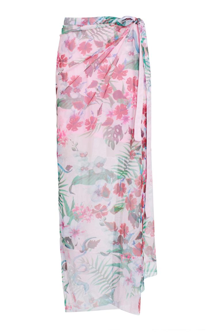 Roopa Gathered Wrap Maxi Skirt