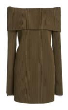 Moda Operandi Proenza Schouler Ribbed Knit Gathered Off-the-shoulder Top