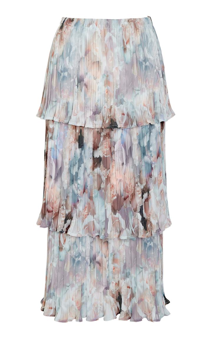 We Are Kindred Winnie Pleated Tier Skirt