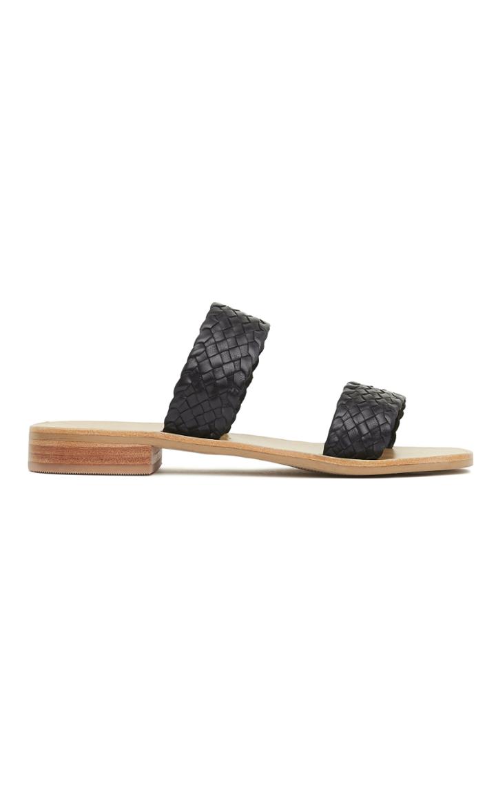 St. Agni Piers Woven Leather Mules