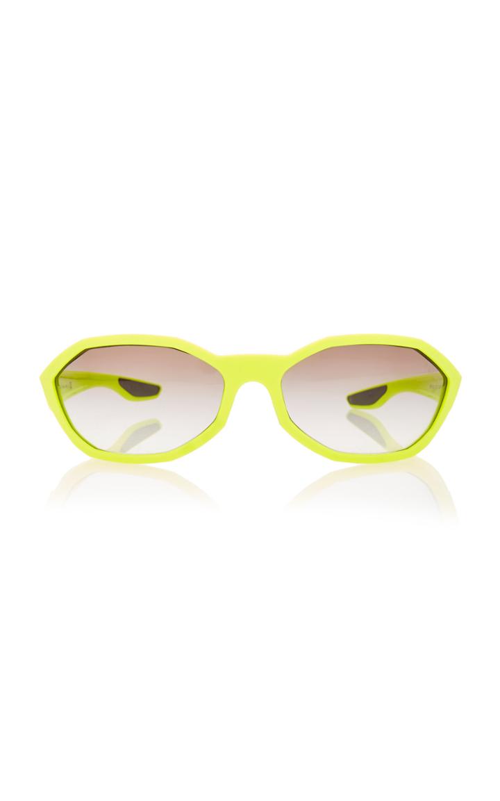 Prada Linea Rossa Hexagon-frame Acetate Sunglasses