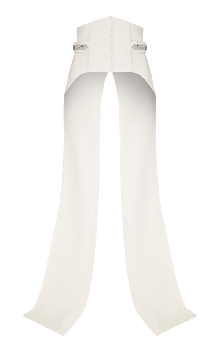 Moda Operandi Safiyaa Jonty Crystal-embellished Heavy Crepe Corset