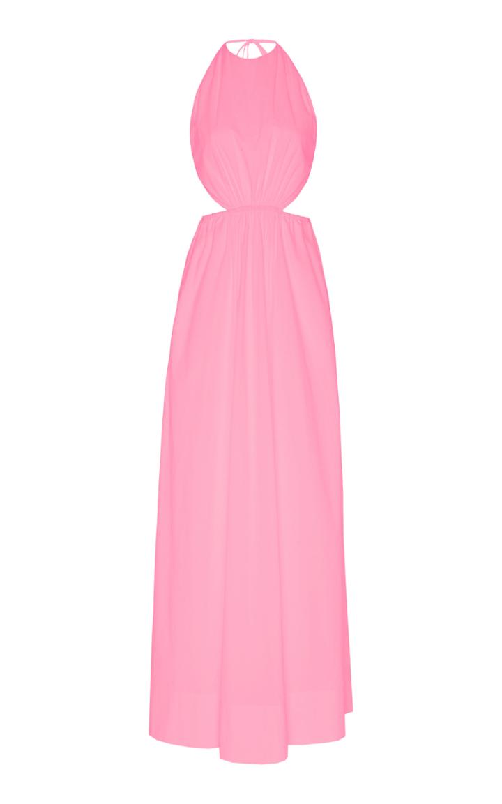Staud Apfel Cutout Cotton-blend Maxi Dress