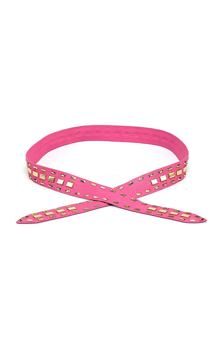 Moda Operandi Alberta Ferretti Stud Embellished Leather Belt