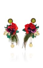 Ranjana Khan Leme Floral Statement Earrings
