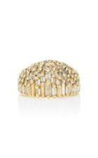 Polly Wales Diamond Skyline Half Shield Ring