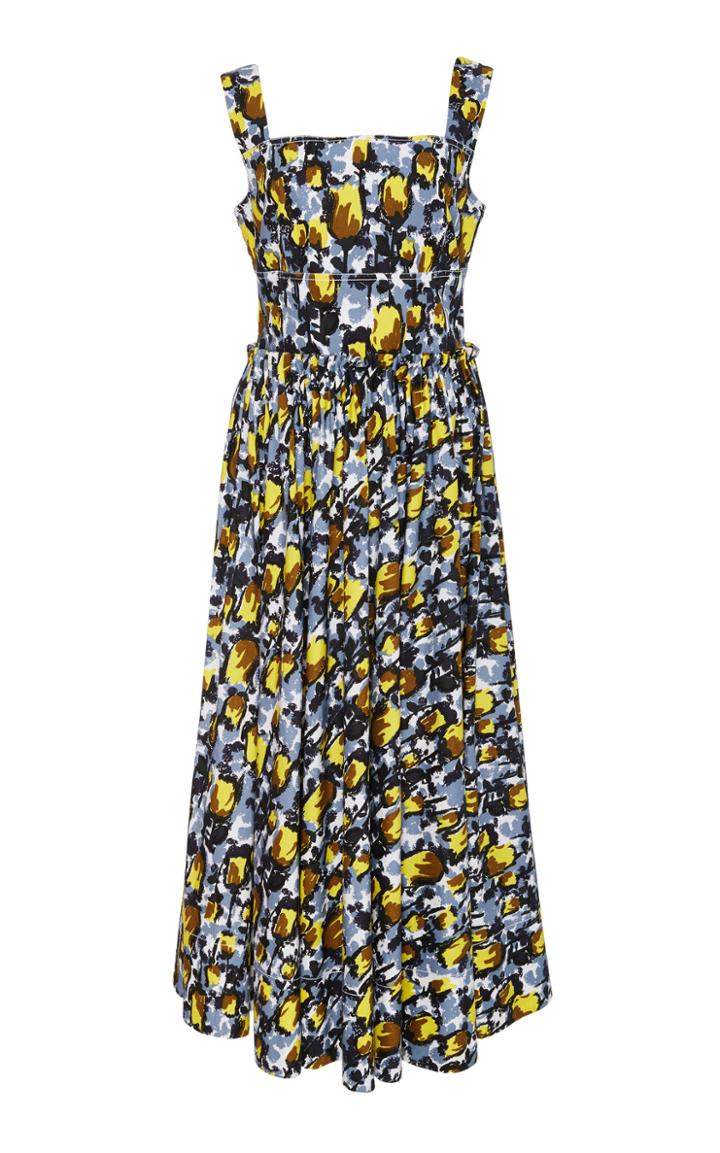 Marni Printed Cotton Midi Dress