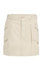 Re/done Fitted Cotton Cargo Skirt