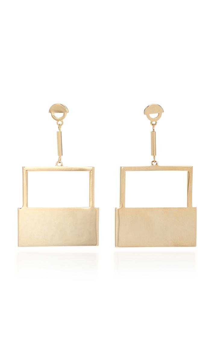Marina Moscone Square Cutaway Earrings