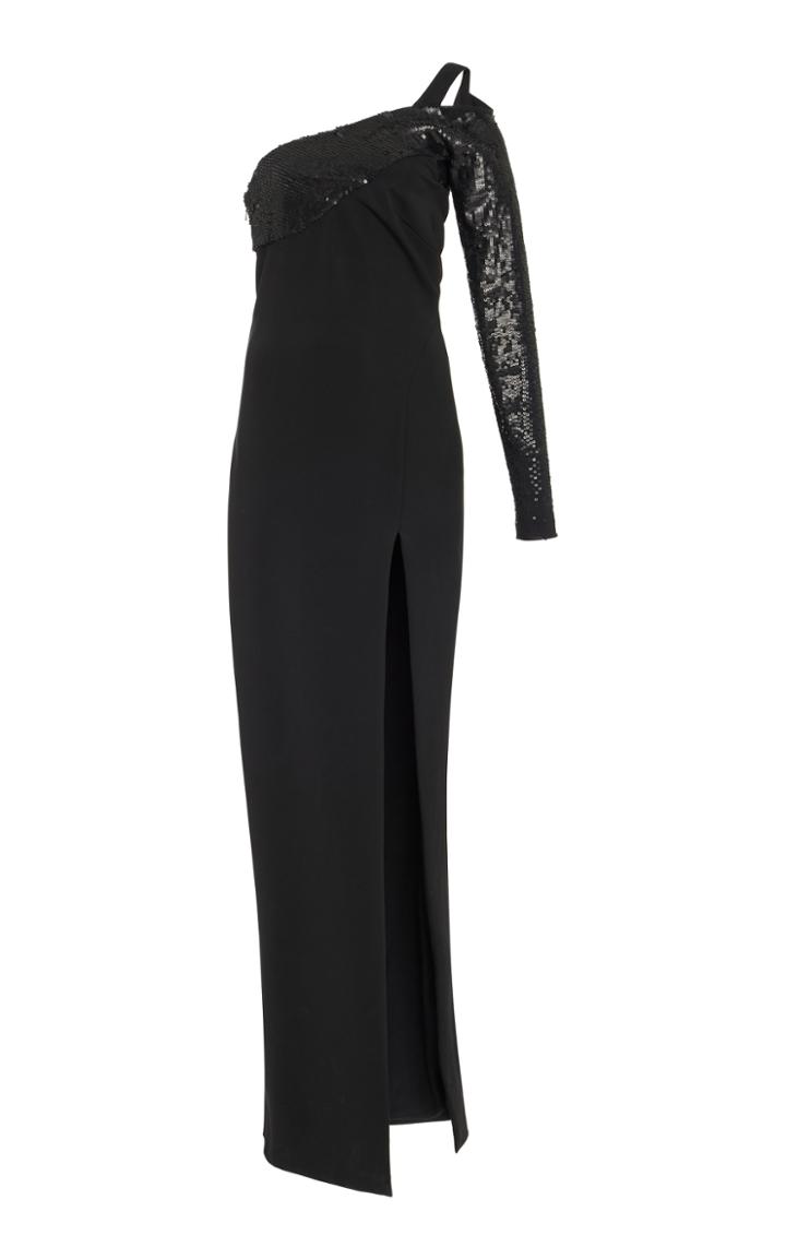 Cushnie Et Ochs Geneva One Shoulder Embellished Gown