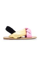 Miu Miu Color-block Knotted Leather Sandals