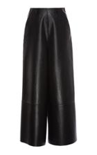 Lanvin Black Leather Culottes