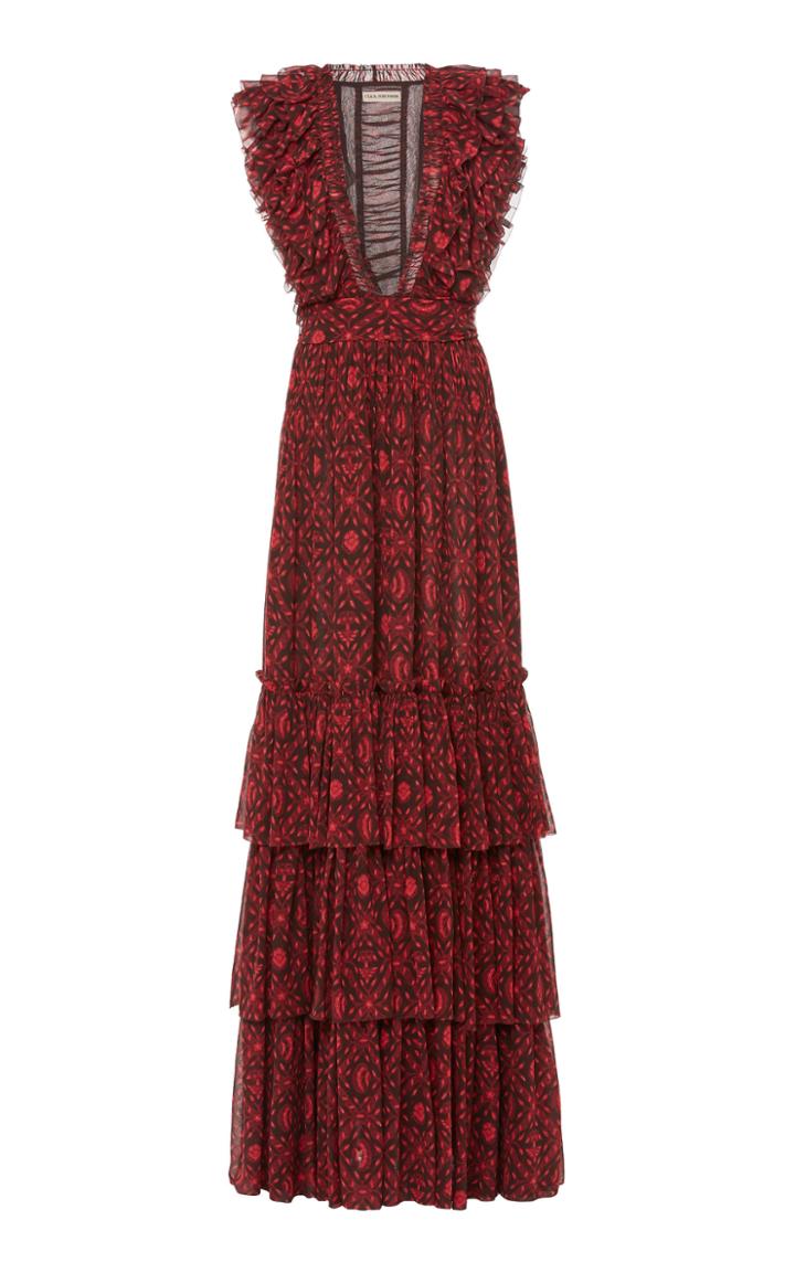 Ulla Johnson Adelina Printed Silk Blend Dress