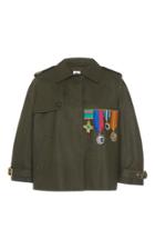 Stella Jean Cropped Medallion Trench Coat