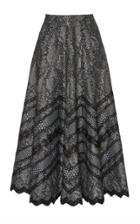 Andrew Gn Lace-trimmed Python Print Skirt