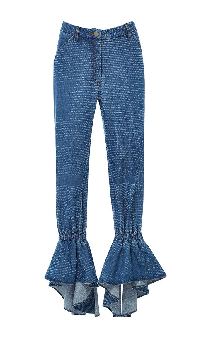 Area Ruffle Hem Pants