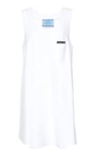 Prada Satin Bow-detailed Cotton-jersey Mini Dress